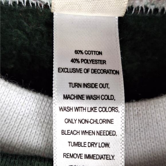 Womens Sweatshirt Large Fleece Dogs Granny Cottagecore Casual Embroidered Green - Picture 6 of 7